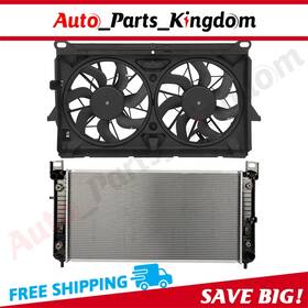 Auto Parts Kingdom 12882744 Radiator Cooling Fan Kit For 2007 2008-2014 Chevrolet And Cadillac Gmc