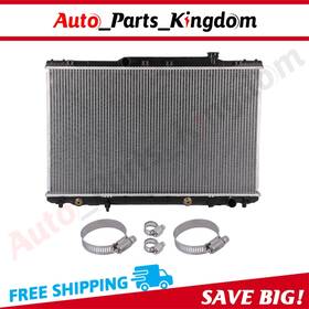 Auto Parts Kingdom 12959842 Radiator For 1992-96 Toyota Camry 2.2l With Universal Oil Hose Clamps Kit Cu1318