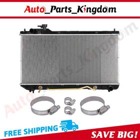 Auto Parts Kingdom 12959874 Radiator With Universal Oil Hose Clamps Kit Cu2292 For 98-2000 Toyota Rav4 2.0l