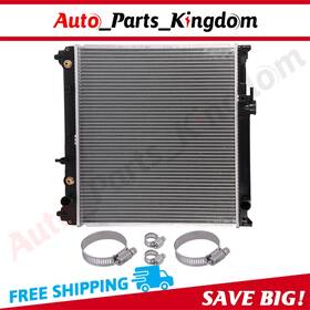 Auto Parts Kingdom 12959887 Aluminum Radiator For 93-98 Geo Chevrolet Tracker 1.6l With Oil Hose Clamps Kit