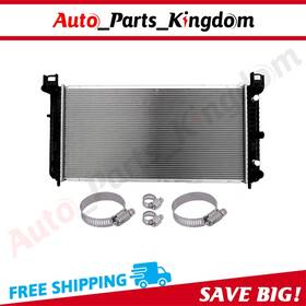 Auto Parts Kingdom 12965500 Radiator With Universal Hose Clamp Kit For 00-14 Chevrolet Suburban 1500 Gmc Yukon