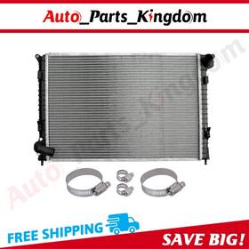 Auto Parts Kingdom 12965508 Radiator For 2002-06 Mini Cooper 1.6l With Universal Oil Hose Clamps Kit Cu2747