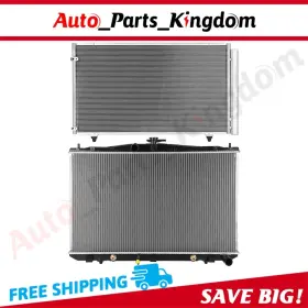 12965521 Auto Parts Kingdom Aluminum Radiator And Condenser Cooling Kit For 2011-15 Toyota Sienna Lexus Rx350 12965521 Auto Parts Kingdom Aluminum Radiator And Condenser Cooling Kit For 2011-15 Toyota Sienna Lexus Rx350