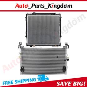 Auto Parts Kingdom 12965558 Aluminum Radiator And Ac Condenser Cooling Kit For 1998-2004 Toyota Tacoma 3.4l