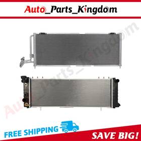 Auto Parts Kingdom 12965609 Aluminum Radiator And Ac Condenser Cooling Kit For 1997-2001 Jeep Cherokee 4.0l