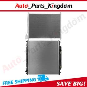 Auto Parts Kingdom 12965618 Aluminum Radiator And Ac Condenser Cooling Kit For 2000-2005 Ford Excursion F-250