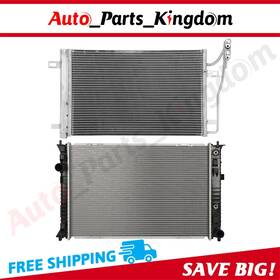 Auto Parts Kingdom 12965628 Aluminum Radiator And Condenser Cooling Kit For 10-2011 Ford Fusion Mercury 3.0l
