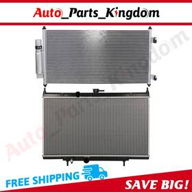 Auto Parts Kingdom 12965636 Aluminum Radiator And Ac Condenser Cooling Kit For 2007-2012 Nissan Sentra 2.0l
