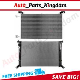 Auto Parts Kingdom 12965645 Aluminum Radiator And Condenser Cooling Kit For 2011-2014 Gmc Sierra 2500 Hd Chevy
