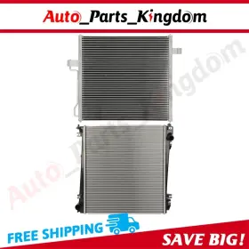 12965681 Auto Parts Kingdom Radiator And Ac Condenser Cooling Kit For 2002 2003-05 Ford Explorer Mercury 4.0l