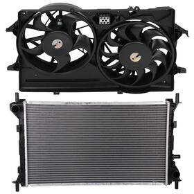 Auto Parts Top A837535top Engine Electric Cooling Fan And Radiator Assembly Kit For 2003-2004 Ford Focus