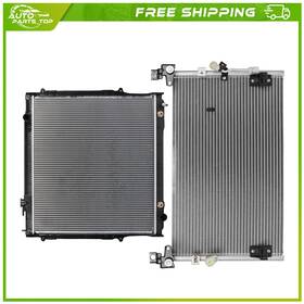 Auto Parts Top A837817top Aluminum Radiator And Ac Condenser Cooling Kit For 1998 1999-2004 Toyota Tacoma