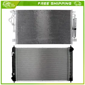 A837846top Auto Parts Top Aluminum Radiator And Ac Condenser Cooling Kit For 2011 2012-2018 Nissan Altima
