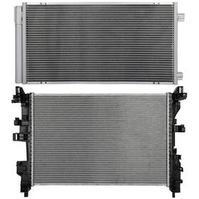 Auto Parts Top A844034top Aluminum Radiator And Ac Condenser Cooling Kit For 15 16-17 2021 Jeep Renegade