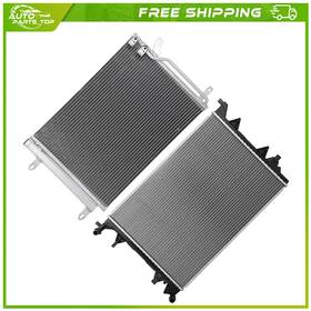 Auto Parts Top A848044top Aluminum Radiator And Ac Condenser Cooling Kit For 2013-2015 Volkswagen Jetta
