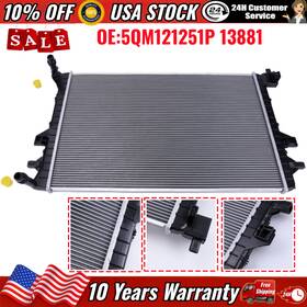 Auto-powerparts Cdr13881a Radiator 13881 For 19-23 Vw Jetta 22-24 Taos Auxiliary Intercooler 5qm121251p