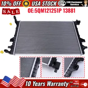 5qm121251p Auto-powerparts Cdr13881a Radiator 13881 For 19-23 Vw Jetta 22-24 Taos Auxiliary Intercooler