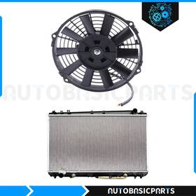 Autobasicparts 10254326 For 2000-2004 Toyota Avalon 3.0l Aluminum Radiator And Cooling Fan Kit
