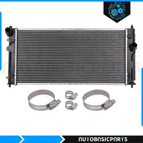 Autobasicparts 10263384 For 2000-2005 Toyota Celica 1.8l Aluminum Radiator With Universal Oil Hose Clamp