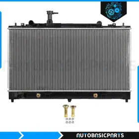 10407735 Autobasicparts For 2003-2008 Mazda 6 2.3l Aluminum Radiator Black Or Silver Cu2673