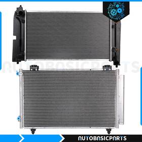 Autobasicparts 10527192 For 2003-2004 Toyota Corolla 1.8l Radiator Kit And Ac Condenser Cooling