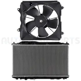 11371758 Autobasicparts For 2006-2011 Honda Civic 1.8l Front Side Radiator And Cooling Fan Kit