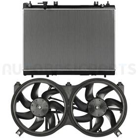 Autobasicparts 11371768 For 2013-2019 Nissan Pathfinder 3.5l Front Side Radiator And Cooling Fan Kit