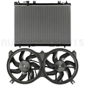 11371768 Autobasicparts For 2013-2019 Nissan Pathfinder 3.5l Front Side Radiator And Cooling Fan Kit