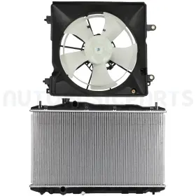11371802 Autobasicparts For 2012-2015 Honda Civic 1.8l Front Side Radiator And Cooling Fan Kit