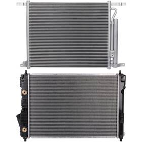 Autobasicparts 12816840 Aluminum Radiator And Ac Condenser Cooling Kit For 2009-2011 Chevrolet Aveo Aveo5