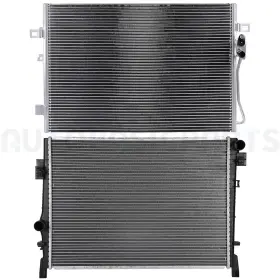 12816846 Autobasicparts Aluminum Radiator And Ac Condenser Cooling Kit For 2011-2019 Dodge Journey 3.6l