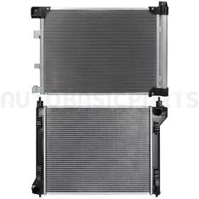 Autobasicparts 12816855 Aluminum Radiator And Ac Condenser Cooling Kit For 2013-2018 Nissan Sentra 1.8l