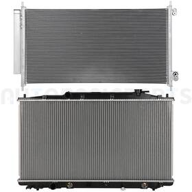 Autobasicparts 12816940 Aluminum Radiator And Ac Condenser Cooling Kit For 2008-2012 Honda Accord