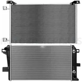 12816950 Autobasicparts Aluminum Radiator And Condenser Cooling Kit For 2001-2005 Chevy Silverado 2500 Hd