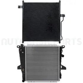 12816951 Autobasicparts Aluminum Radiator And Ac Condenser Cooling Kit For 1997-2001 Ford Explorer 4.0l