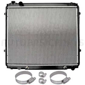 12816990 Autobasicparts Radiator For 2000-2006 Toyota Tundra With Universal Oil Hose Clamps Kit