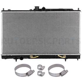 Autobasicparts 12816994 Radiator For 2002-2007 Mitsubishi Lancer With Universal Oil Hose Clamps Kit