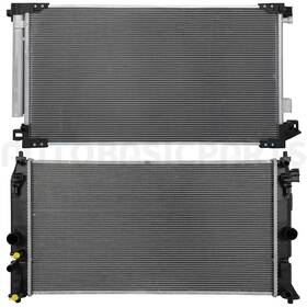 Autobasicparts 12817072 Aluminum Radiator And Ac Condenser Cooling Kit For 2016 2017-2020 Toyota Prius