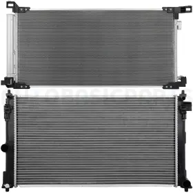 12817073 Autobasicparts Aluminum Radiator And Ac Condenser Cooling Kit For 2019 2020 2021 2022 Lexus Ux200