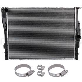 Autobasicparts 13401950 Radiator For 2007-2013 Bmw 328i 2.0l With Universal Oil Hose Clamps Kit