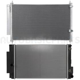Autobasicparts 13401957 Aluminum Radiator And Ac Condenser Cooling Kit For 2008-2015 Scion Xb 2.4l