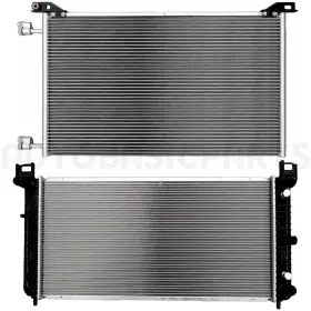 13401968 Autobasicparts Aluminum Radiator And Ac Condenser Cooling Kit For 2004-2012 Chevrolet Tahoe 5.3l