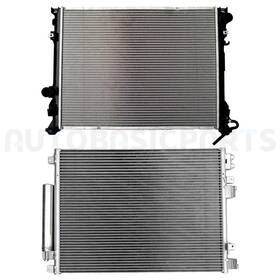 Autobasicparts 13401969 Aluminum Radiator And Ac Condenser Cooling Kit For 2008-2009 Dodge Charger 5.7l V8