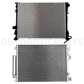 13401969 Autobasicparts Aluminum Radiator And Ac Condenser Cooling Kit For 2008-2009 Dodge Charger 5.7l V8