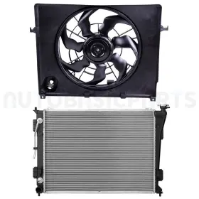 13401977 Autobasicparts Fit For 2011-2012 Hyundai Sonata Kia Optima 2.4l Cooling Fan And Radiator Kit