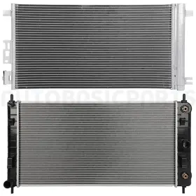 13402008 Autobasicparts Aluminum Radiator And Ac Condenser Cooling Kit For 2008-2012 Chevrolet Malibu 2.4l