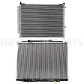 Autobasicparts 13402030 Aluminum Radiator And Ac Condenser Cooling Kit For 2009-2013 Honda Ridgeline 3.5l