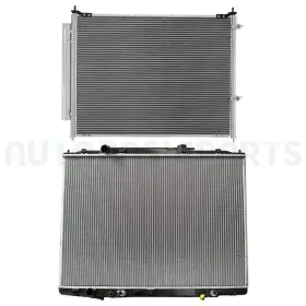13402030 Autobasicparts Aluminum Radiator And Ac Condenser Cooling Kit For 2009-2013 Honda Ridgeline 3.5l