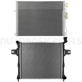Autobasicparts 13402045 Aluminum Radiator And Ac Condenser Kit For 2005-2010 Jeep Grand Cherokee 3.7l