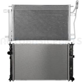 Autobasicparts 13402056 Aluminum Radiator And Condenser Cooling Kit For 2006-2009 Ford Fusion 2.3l